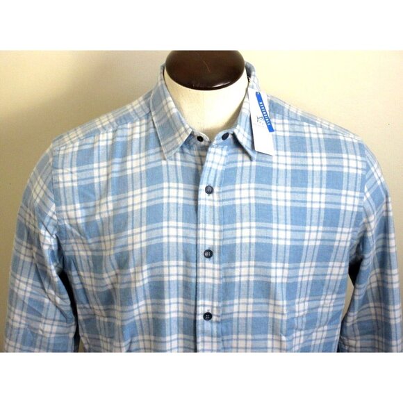 Southern Tide Men's Reversible Melbourne LS Plaid Shirt Mountain Spring Blue NWT - Picture 3 of 9